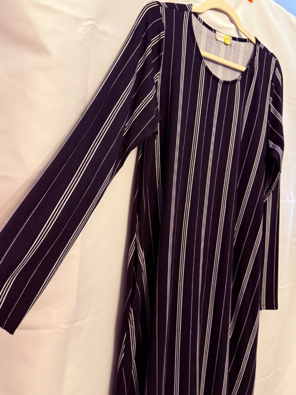 Altar'd State Navy & White A-Line Dress (L) - Picture 6 of 8